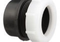 1-1/2 X 1-1/2 OD Inch ABS DWV Street Trap Adapter with Polyethylene Nut