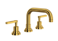 ROHL A2218LMULB-2 Lombardia U-Spout Widespread Bathroom Faucet - Unlacquered Brass