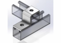 Empire 9062ZFZ Z Support, 2 Holes, 3-3/4 in W, For Use With 1-5/8 x 1 in Strut