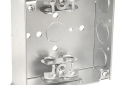 GARVIN® 52151-FBX Junction Box, Steel, ((3) Side, (1) Bottom) Knockouts, 4 in H x 4 in W x 1-1/2 in D