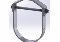 Empire 11GI0600 Adjustable Standard Clevis Hanger, 6 in Pipe, 1/2 in Rod, 1940 lb Load, Carbon Steel, Galvanized
