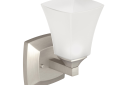 Moen® YB5161BN Reversible 1-Globe Bath Light, Voss™, 110 VAC, Brushed Nickel, Import