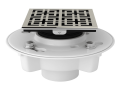 ROHL SDPVC2/3-3142PN PVC 2" X 3" Drain Kit with Weave Decorative Cover - Polished Nickel