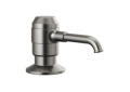 DELTA® RP100632KS Broderick™ Soap/Lotion Dispenser, 13 oz Capacity, 3.94 in OAL, Deck Mount, Metal, Import