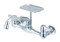 Central Brass 0048-UA Two Handle Wallmount Kitchen Faucet - Polished Chrome