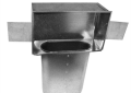 Southwark 1101468 14" x 6" - 8" 30 Gauge Warm Air Oval Stackhead