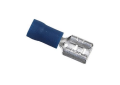 IDEAL® 83-9591 Female Disconnect Terminal, 14 to 12 AWG Conductor, 0.25 x 0.032 in Tab, Shouldered Barrel, Brass, Yellow