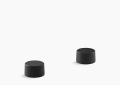 Kohler K-77974-8-BL Components(TM) Bathroom Sink Handles with Oyl Design - Matte Black