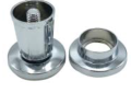 Wal Rich 0603004 1 inch Round Metal Adjustable Shower Rod Flanges - Chrome