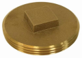 2-1/2 Inch Brass Southern Code Cleanout Plug
