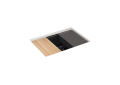 Kohler® 33713-PC-CM1 K-33713-PC Billings Sink, Matte Black, Rectangle Shape, 24-1/4 in L x 15-9/16 in W Bowl x 9 in D Bowl, 9-5/8 in H x 18-5/16 in W x 26-1/2 in L, Undermount Mounting, Neoroc Composite