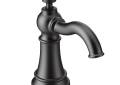 Moen® S3945BL Traditional Soap Dispenser, Matte Black, 18 oz Capacity, 2.02 in OAL, Deck Mount, Metal, Domestic, Commercial