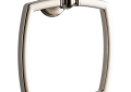 Brizo® 694685-PN Charlotte® Square Towel Ring, 2-3/8 in OAD x 8-5/6 in OAH, Polished Nickel, Import