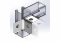Empire 9067WFZ Right Hand Single Corner Connection, 2 Holes