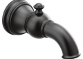 Moen® S12104BL Weymouth™ Diverter Tub Spout, For Use With Weymouth™ Posi-Temp® 1-Handle TS3210 Valve/TS32102BL Shower Trim, 1/2 in Slip Fit/CC, Metal, Matte Black, Domestic