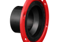3 Inch ABS DWV Adjustable Street Closet Flange with Metal Ring