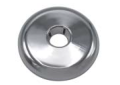 Wal Rich 1731516 3 inch IPS Plastic Split Ring Floor and Ceiling Plate - Chrome