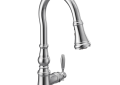 Moen® S73004 Weymouth™ Pulldown Kitchen Faucet, 1.5 gpm Flow Rate, Polished Chrome, 1 Handles, 1 Faucet Holes, Domestic
