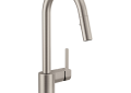 U by Moen™ 7565EVSRS Align™ Pulldown Kitchen Faucet, 1.5 gpm Flow Rate, Spot Resist® Stainless Steel, 1 Handles, 1 or 3 Faucet Holes, Function: Touchless, Import