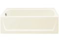 Sterling 71121110-96 60 inch x 32-1/8 inch x 18 inch Ensemble Series Bath Tub with Left-Hand - White