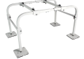 Quick-Sling® QSMS1800 Thin Mini Split Stand, 34 in L x 19 in W x 18 in H, White