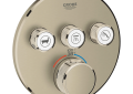 Grohe 29138EN0 Grohtherm(R) SmartControl Triple Function Thermostatic Valve Trim - Brushed Nickel Infinity Finish