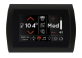 THERMASOL® STC-BK SignaTouch Series Modern Steam Shower Control Unit, LCD Display, Square/Round Panel, Standard Black, Domestic