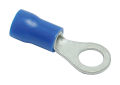 Ruud 455026 Package of 100 #10 Stud Insulated Ring Terminals for 16 and 14 Gauge Wire - Blue