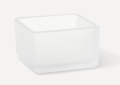 Robern® GLASSBIN3.25 Small Glass Bin, For Use With VB30H1D21P Balletto Vanity, 3-1/4 inch Size, Glass, White