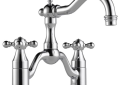 Brizo® 65538LF-PC Tresa® Widespread Bridge Lavatory Faucet, Commercial, 1.5 gpm Flow Rate, 5-1/2 in H Spout, 8 in Center, Polished Chrome, 2 Handles, Pop-Up Drain, Domestic