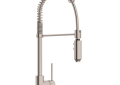 ROHL LS64L-STN-2 Pirellone Side Lever Pro Pulldown Kitchen Faucet - Satin Nickel