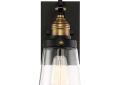 Savoy House 5-2067-51 Macauley 1 Light 7.50 inch Outdoor Wall Light - Vintage Black w/Warm Brass