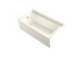 Sterling 71171110-96 60 inch x 30 inch x 16 inch Ensemble Series Bath Tub with Left-Hand Drain - White