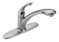 Delta 470-AR-DST Signature Single Handle Kitchen Faucet with Pull-Down Spray - Artic Stainless