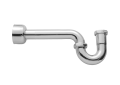 Jaclo® 253XXL-PN Contemporary/Modren Extra Long P-Trap With Round Box Escutcheon, 1-1/2 x 1-1/4 in Nominal, 1-1/2 in Inlet x 3 in Outlet, Solid Brass, Domestic