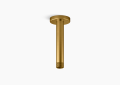 Kohler K-26320-2MB Statement(R) 6" Ceiling-Mount Single-Function Rainhead Arm and Flange - Vibrant Brushed Moderne Brass