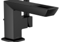 Brizo® 65086LF-BL-ECO Vettis™ Lavatory Faucet, 1.2 gpm Flow Rate, 4-7/8 in H Spout, 1 Handles, Metal Pop-Up Drain, 1 Faucet Holes, Matte Black, Function: Traditional