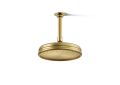 Kohler K-13692-G-2MB 8" Rainhead with Katalyst(R) Air-Induction Technology, 1.75 GPM - Vibrant Brushed Moderne Brass