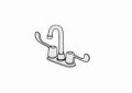 Symmons® S-245-LWG Bar Sink Faucet, Symmetrix™, Polished Chrome, 2 Handles, 4 in Center, 1.5 gpm