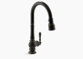 Kohler K-99259-2BZ Artifacts Single Handle Kitchen Faucet with Pull-Down Spray - Oil-Rubbed Bronze