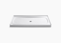 Kohler K-9055-0 60 inch x 36 inch Salient Shower Base with Center Drain - White