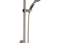Brizo® 51900-SS ActivTouch® Traditional Decorative Hand Shower Kit, 3 in Dia 9 Shower Head, 2 gpm Flow Rate, 60 to 82 in L Hose, 1/2 in Connection, Stainless Steel, Import