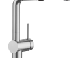 Blanco 526366 LINUS™ Kitchen Faucet, 1.5 gpm Flow Rate, 160 deg Swivel Pull-Out Spout, PVD Steel, 1 Handle, 1 Faucet Hole, Import