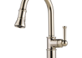 Brizo® 63025LF-PN Artesso® Kitchen Faucet, 1.8 gpm Flow Rate, Polished Nickel, 1 Handles, 1 Faucet Holes, Function: Traditional, Domestic, Commercial