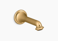 Kohler K-72792-2MB Artifacts(R) Wall-Mount Bath Spout with Turned Design - Vibrant Brushed Moderne Brass