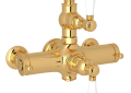 Rohl® A4917LPIB Traditional Thermostatic Shower, Italian Brass