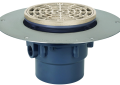 Sioux Chief Halo™ 822-3PNR Adjustable Floor Drain, 3 in Outlet, Hub Connection, PVC Drain, Import