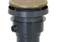 Sioux Chief 834-4PNR FinishLine 4 inch PVC Floor Cleanout with Round Nickel Bronze Top