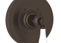 Rohl® A4914LPTCB Traditional Round Thermostatic Shower, Tuscan Brass