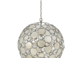 Crystorama 529-SA Palla 6 Light Sphere Chandelier - Antique Silver